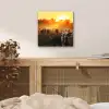 Koeien - Zonsondergang - Weiland - Dieren aluminium wit klein -sfeer3