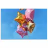 Ballonnen - Goud - Stervorm - Roze poster papier klein -3d
