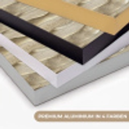 Golven - Patroon - Goud Textielframe zwart klein 947 -USP_kleurenDE