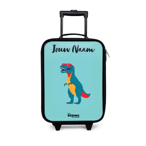 Dino - Dier - Zonnebril Kinderkoffer - Zwart klein -3d