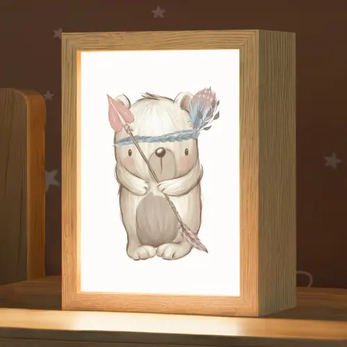 Beer - Dier - Bosdieren Light Box met kabel klein -zzz_3d_website