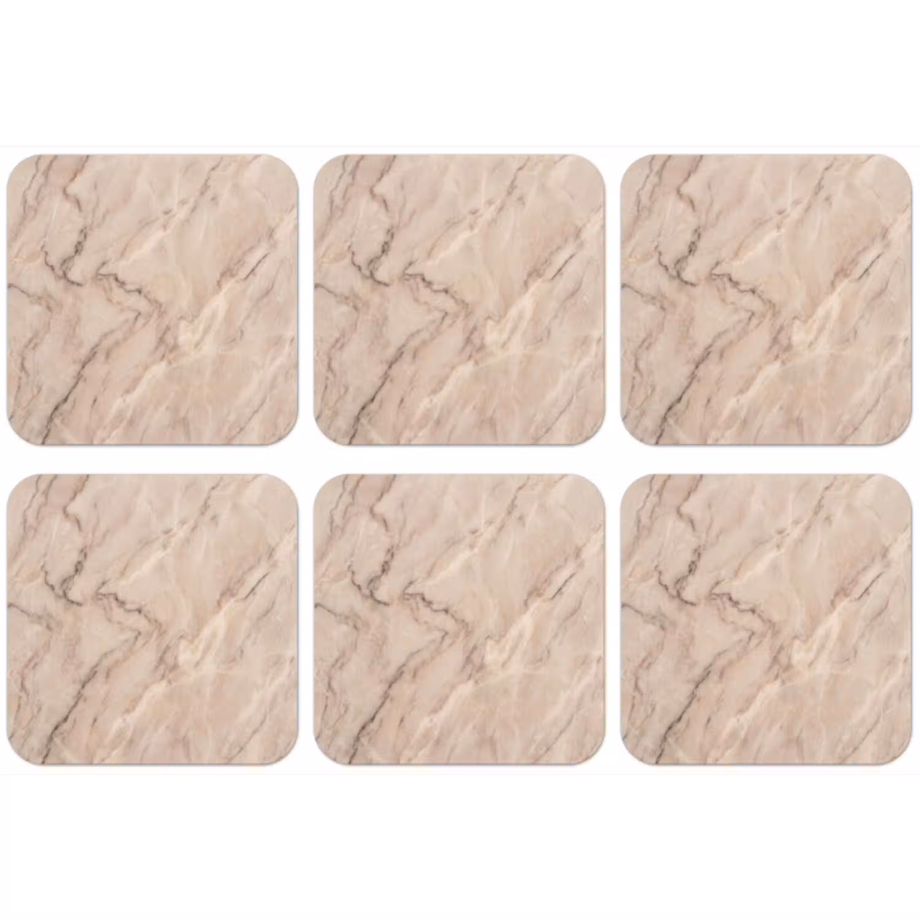 Marmer - Patroon - Abstract - Modern - Beige onderzetter kurk middel -zkaufland3dotto