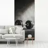 Halter - Gewichten - Zwart fotobehang vinyl groot -woonkamer
