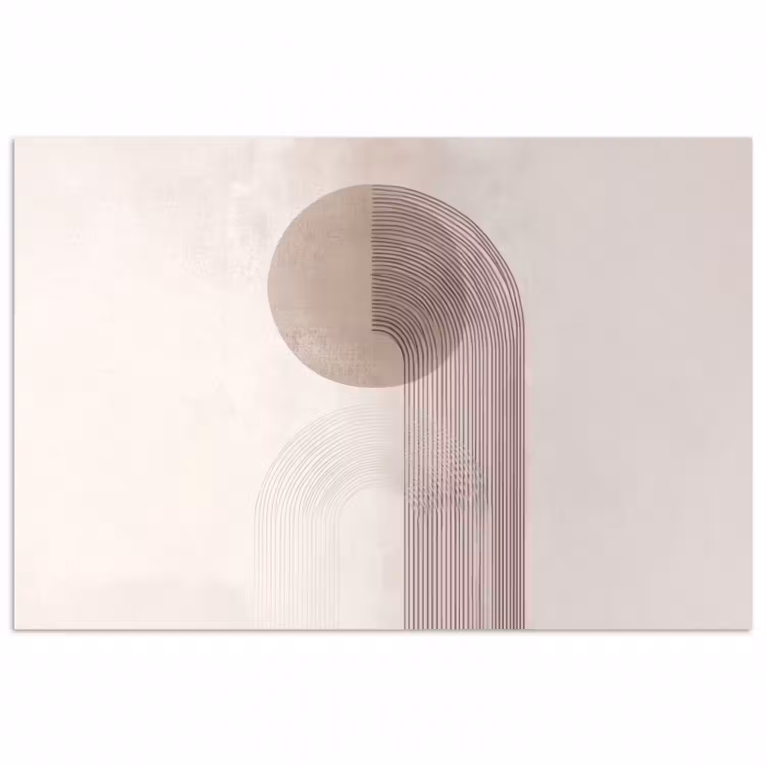 Poster - Minimalistisch - Kreis - Hellgrau