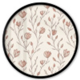 Patroon - Klassiek - Roze Fotolijst rond zonder passe partout klein 856 -3d