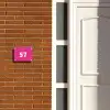 Felroze - Traditioneel Naambord Rechthoek middel -sfeer3-rechthoek-S