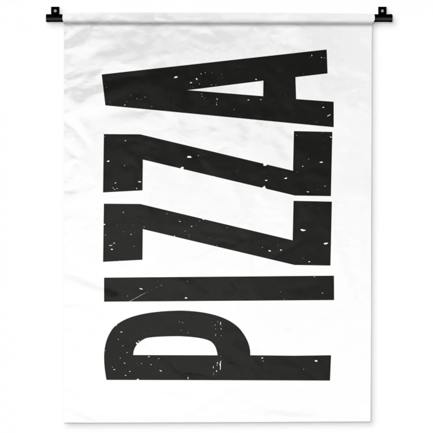 Pizza - Japandi - Decoratie - Vintage Wandkleed katoen klein -zz3d