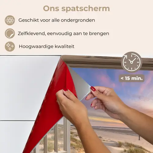 Doorkijk - Strand - Duinen - Natuur - Landschap keuken achterwand spatscherm klein -spatscherm_NL