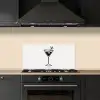 Cocktail - Glas - Olijf - Minimalistisch keuken achterwand spatscherm klein -sfeer1