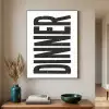 Zwart - Decoratie - Vintage - Eten Textielframe zwart klein -sfeer1