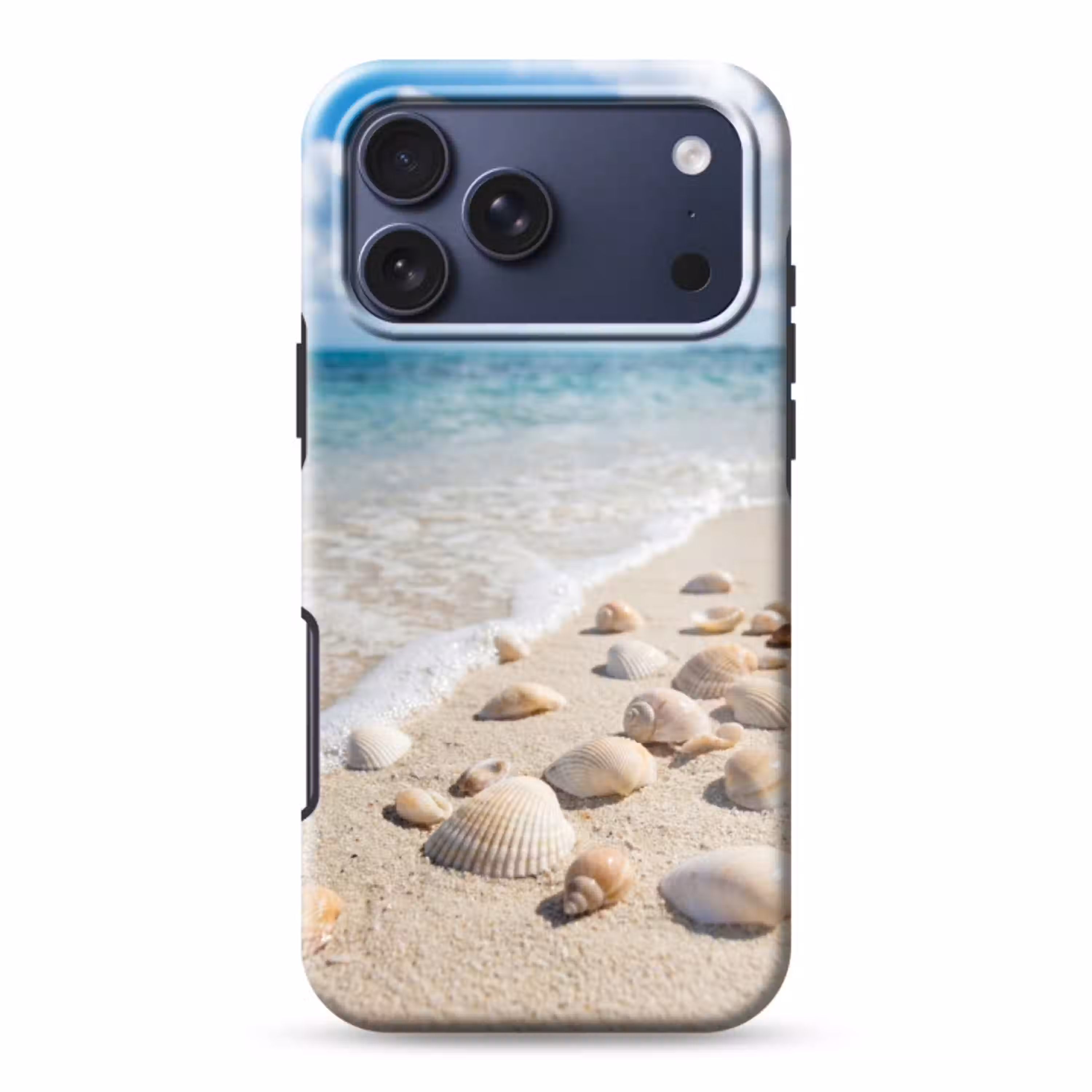 Schelpen - Strand - Natuur - Beige Toughcase MagSafe Apple iPhone 17 Pro Max klein -3d