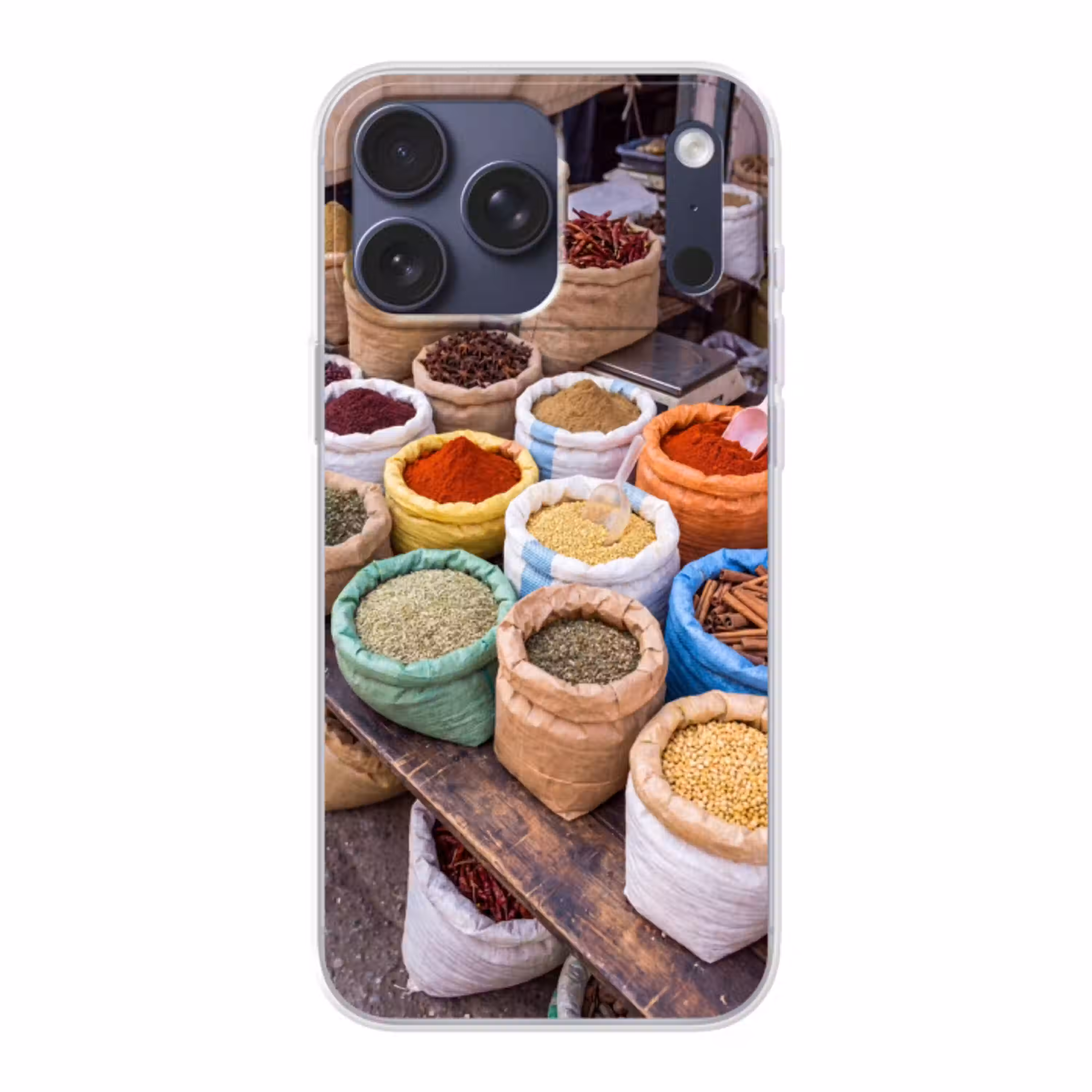 Kruiden - Zakken - Markt Telefoonhoesje iPhone 17 Pro Max klein -3d