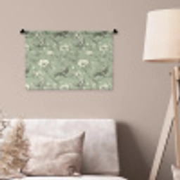 Klassiek - Botanisch - Groen Wandkleed katoen klein 269 -sfeer4