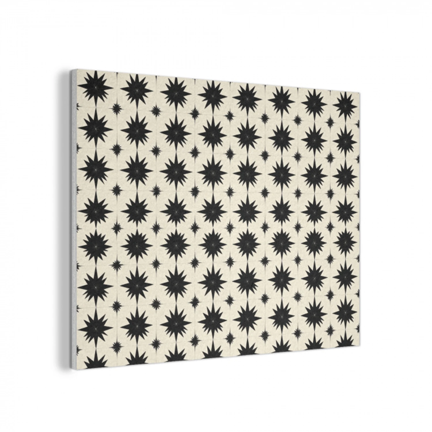 Stervormen - Geometrisch - Zwart PET vilt klein 837 -3d