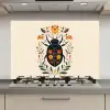 Bloemen - Oranje - Planten - Sierlijk keuken achterwand spatscherm klein -3d_website