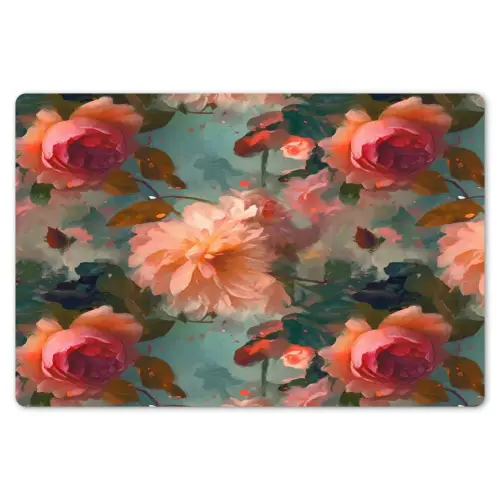 Roze - Patroon - Bloemen Placemat vinyl groot 368 -zzsfeer1_Kitchenyeah-website