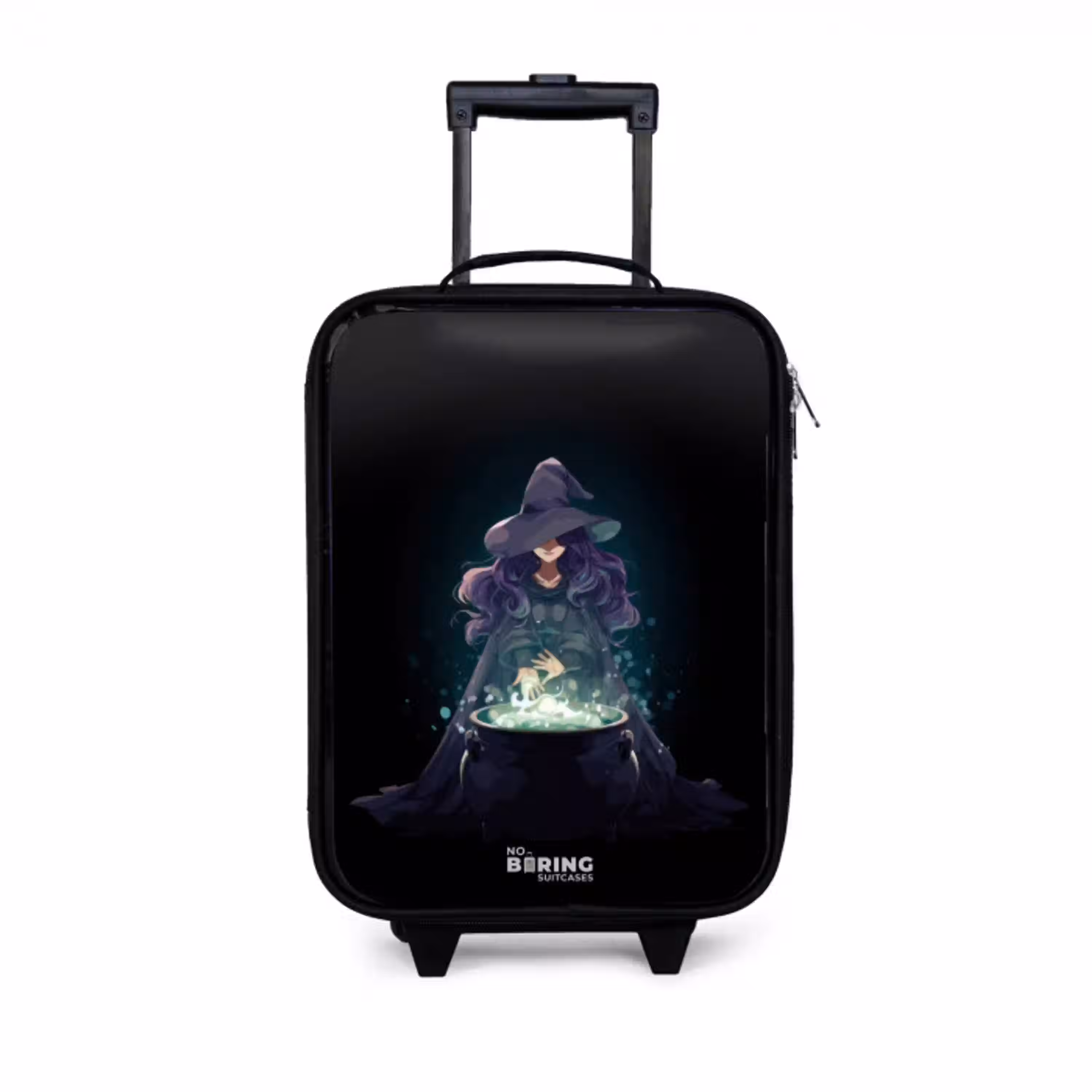 Heks - Ketel - Tover Kinderkoffer - Zwart klein -3d