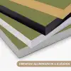 Lijntekening - Appel - Olijfgroen - Blaadje Textielframe zwart klein -USP_kleurenNL