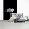 Sushi - Delfts blauw - Rijst - Vis - Elegant fotobehang vinyl groot -slaapkamer