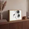 Lotusbloemen - Vissen - Bladeren - Zwart Light Box met batterij (Wandlamp) middel -sfeer2