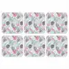 Monstera - Pastel - Bladeren - Tropical onderzetter kurk middel -3d