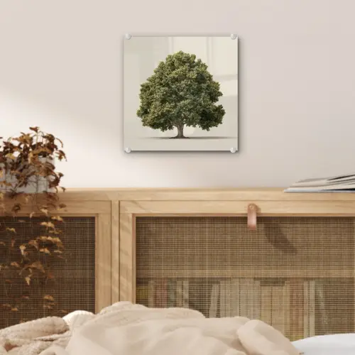 Eikenboom - Groen - Lichte achtergrond plexiglas 5mm klein -sfeer4