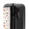 Terrazzo patroon kleurrijk licht roze NBS - Handbagage koffer - Volwassenen Unisex middel -slot