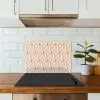 Geometrisch - Patroon - Beige keuken achterwand spatscherm klein 900 -sfeer2