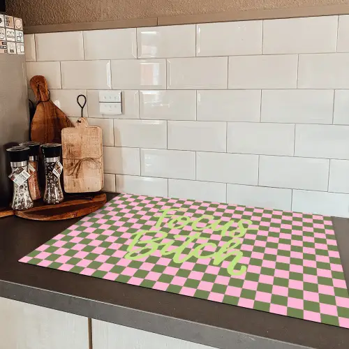 Focus - Vakken - Roze Inductie beschermer vinyl 3mm klein -sfeer3