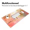Vogels - Tak - Quote - Roze Muismat XXL klein -sfeer4