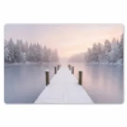 Steiger - Meer - Mist - Winter - Serene Placemat vinyl groot -zzsfeer1_Kitchenyeah-website