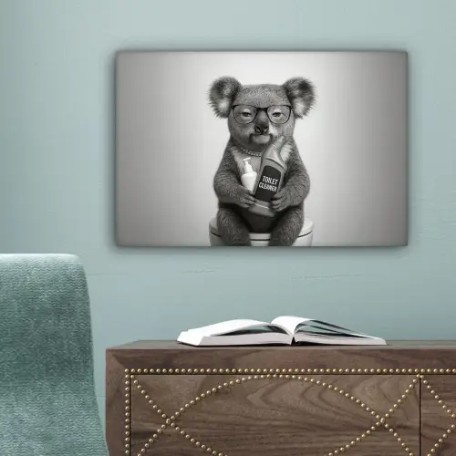 Koala - Bril - Toilet canvas 2cm klein -sfeer4