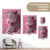 Panter - Luxe - Roze tuinposter los doek klein -Xsfeer9_DE