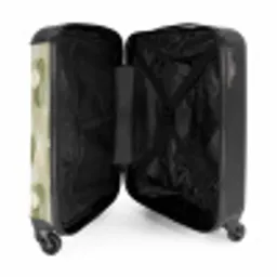 Artistiek - Modern - Groen NBS - Handbagage koffer - Volwassenen Unisex middel -binnenkant