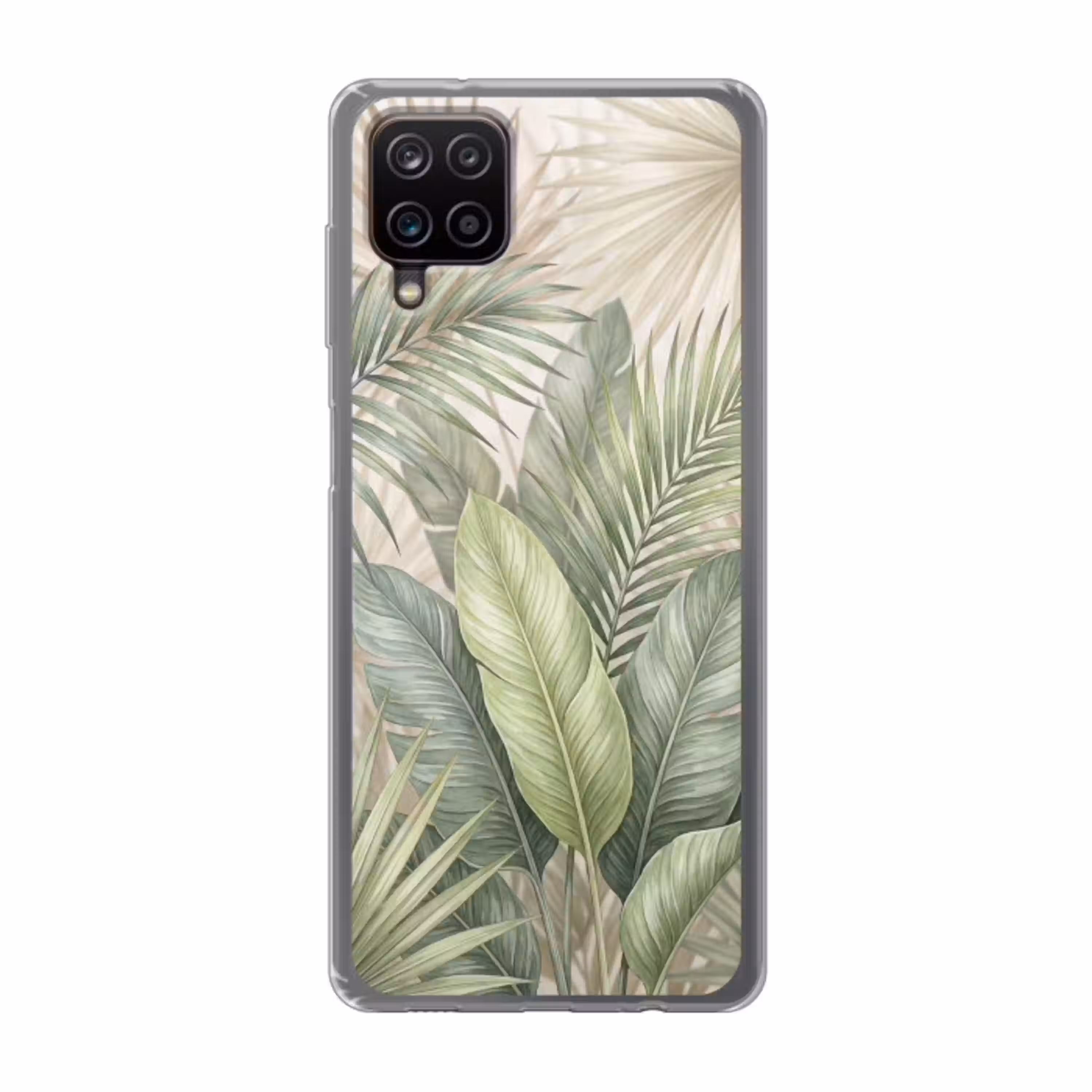 Planten - Tropisch - Bladeren - Groen - Natuur Telefoonhoesje Samsung Galaxy A12 klein -3d