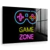 Controller - Game - Neon - Zwart - Quotes - Game zone plexiglas 5mm klein -zzzproduct_nieuw