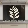 Blad - Wit - Minimalistisch keuken achterwand spatscherm klein -3d_website