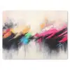 Dynamisch - Abstract - Kleurrijk - Zwart muismat rubber klein -3d
