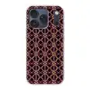 Symmetrisch - Tegel - Burgundy Telefoonhoesje iPhone 17 Pro klein 878 -3d