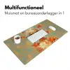 Goudvissen - Oranje - Vrouw - Blond Muismat XXL klein -sfeer4