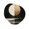 Maan - Cirkel - Goud Wandcirkel Organisch Aluminium middel -3d