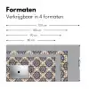 Floraal - Ornament - Blauw Muismat XXL klein 681 -sfeer5