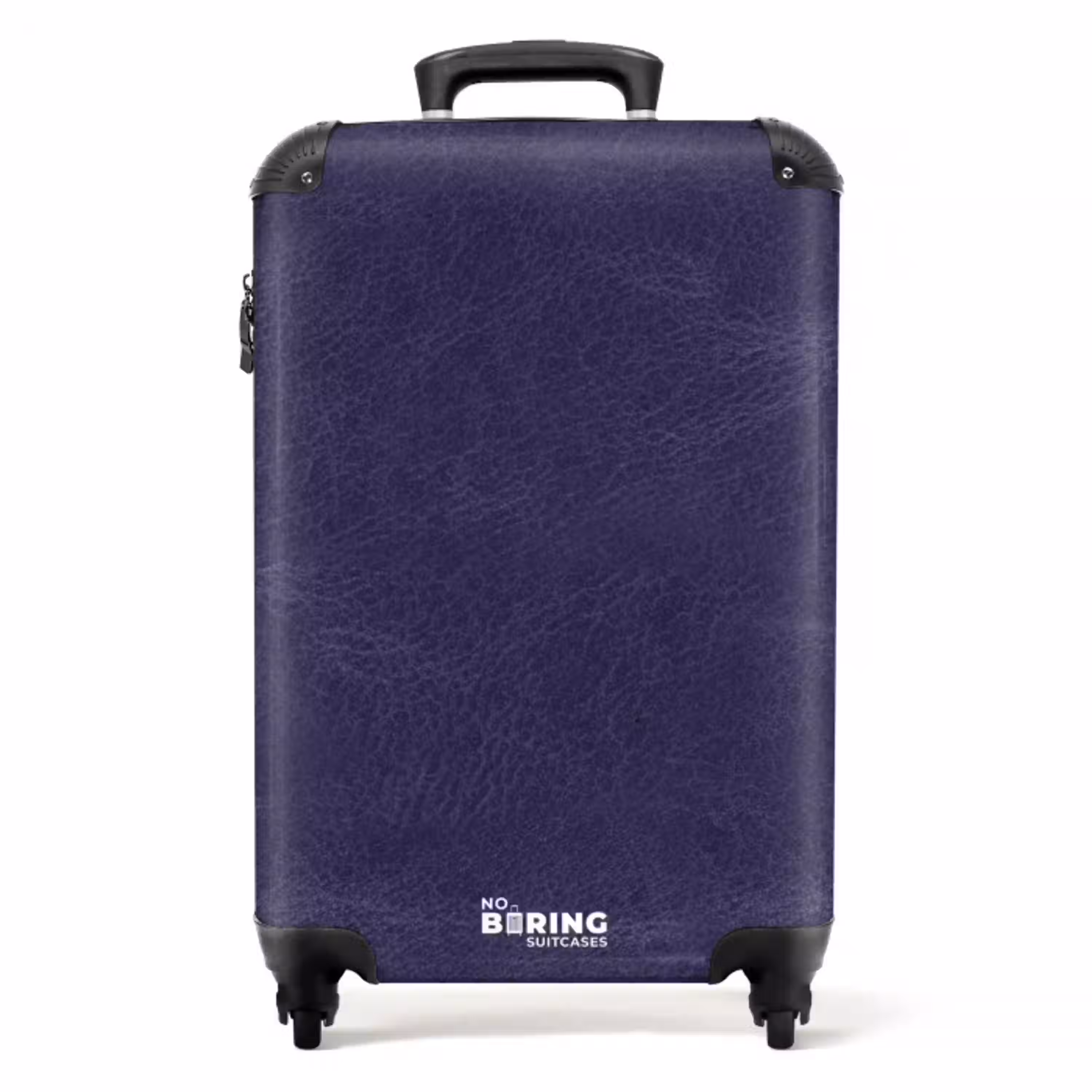 Lederen look midden paars NBS - Handbagage koffer - Volwassenen Unisex middel -productfoto_recht