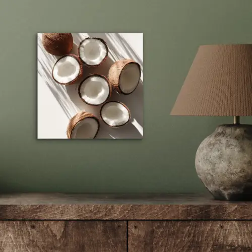 Kokosnoten - Bruin - Shaduw aluminium wit klein -sfeer2