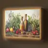 Stilleven - Kruiden - Specerijen - Fruit - Kleurrijk Light Box met batterij (Wandlamp) middel -z3d_website