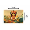 Vrouwelijk - Bloemen - Sieraden Placemat vinyl groot -specs
