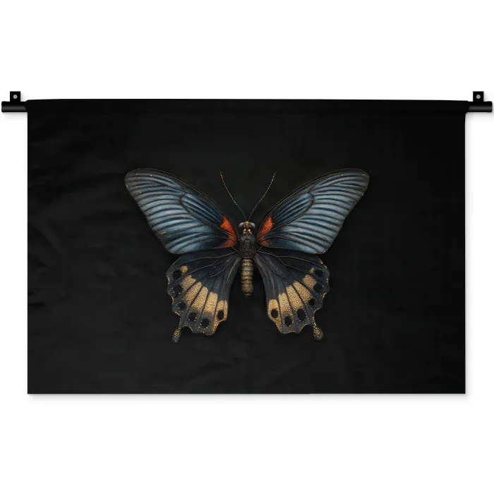 Vlinder - Metaalachtig - Geometrisch patroon Wandkleed katoen klein -zz3d