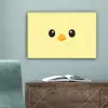 Kuiken - Vrolijk - Geel - Minimalistisch canvas 2cm klein -sfeer4