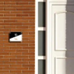 Zwart wit - Huisdier - Schotse vouwkat Naambord Rechthoek middel -sfeer3-rechthoek-S