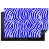 Zebra - Blauw - Paars - Pastel Inductie beschermer vinyl 3mm klein 276 -3d